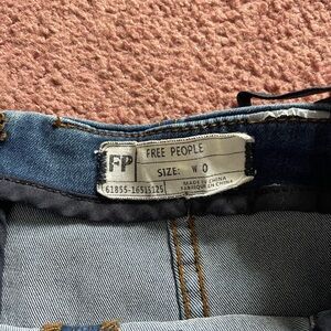 Free People Blue Denim Skirt